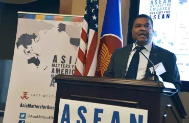 Dr. Satu P. Limaye at the 2019 launch of ASEAN Matters for America/America Matters for ASEAN.