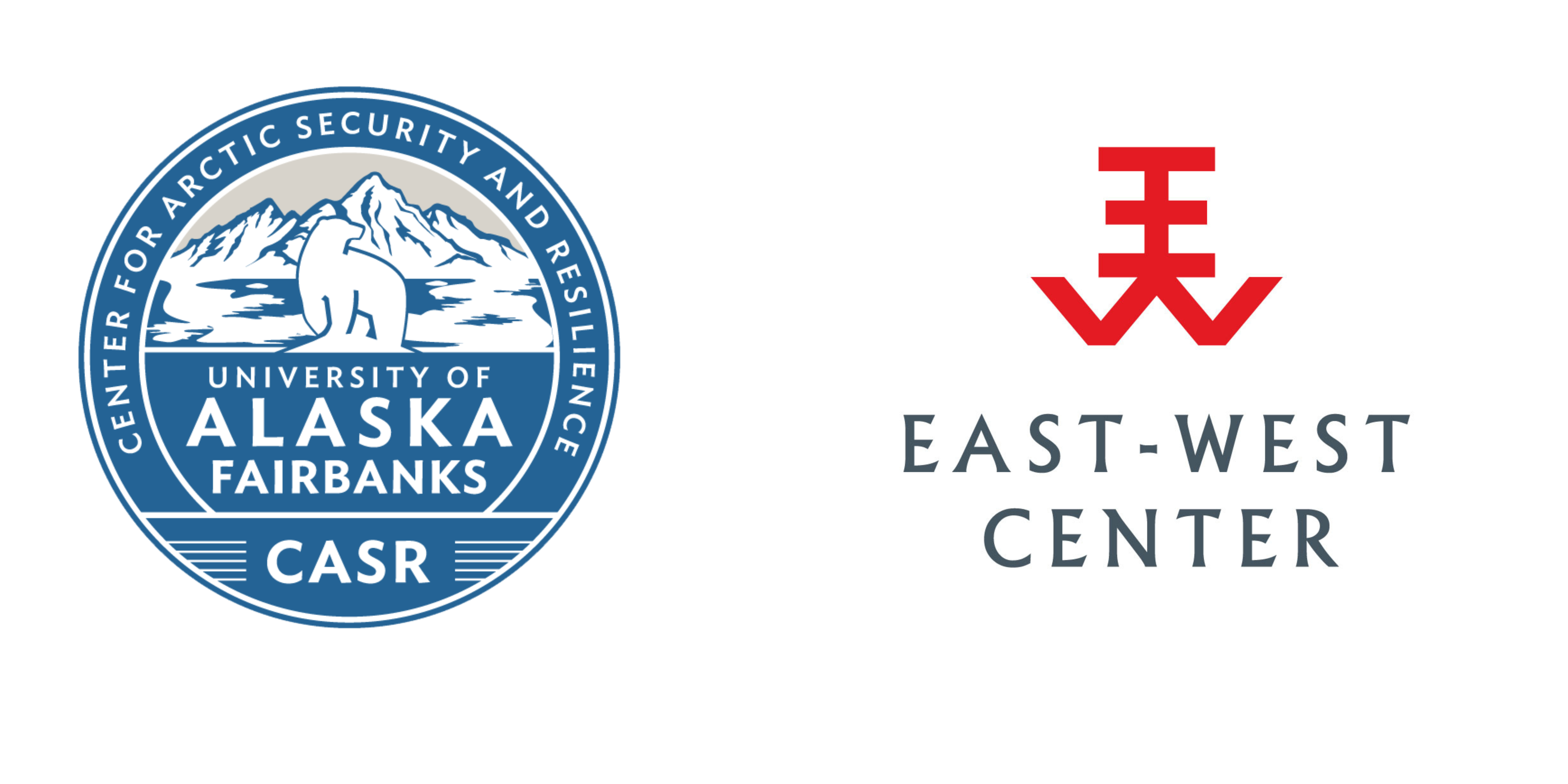 Logos for University of Alaska Fairbanks and East-West Center